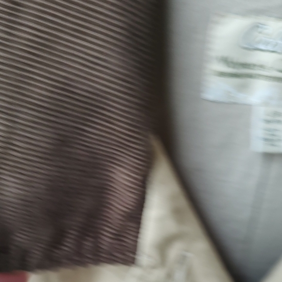 Cabela's Tan barn utility Jacket LG w/dk brown corduroy collar & cuffs - Picture 5 of 9